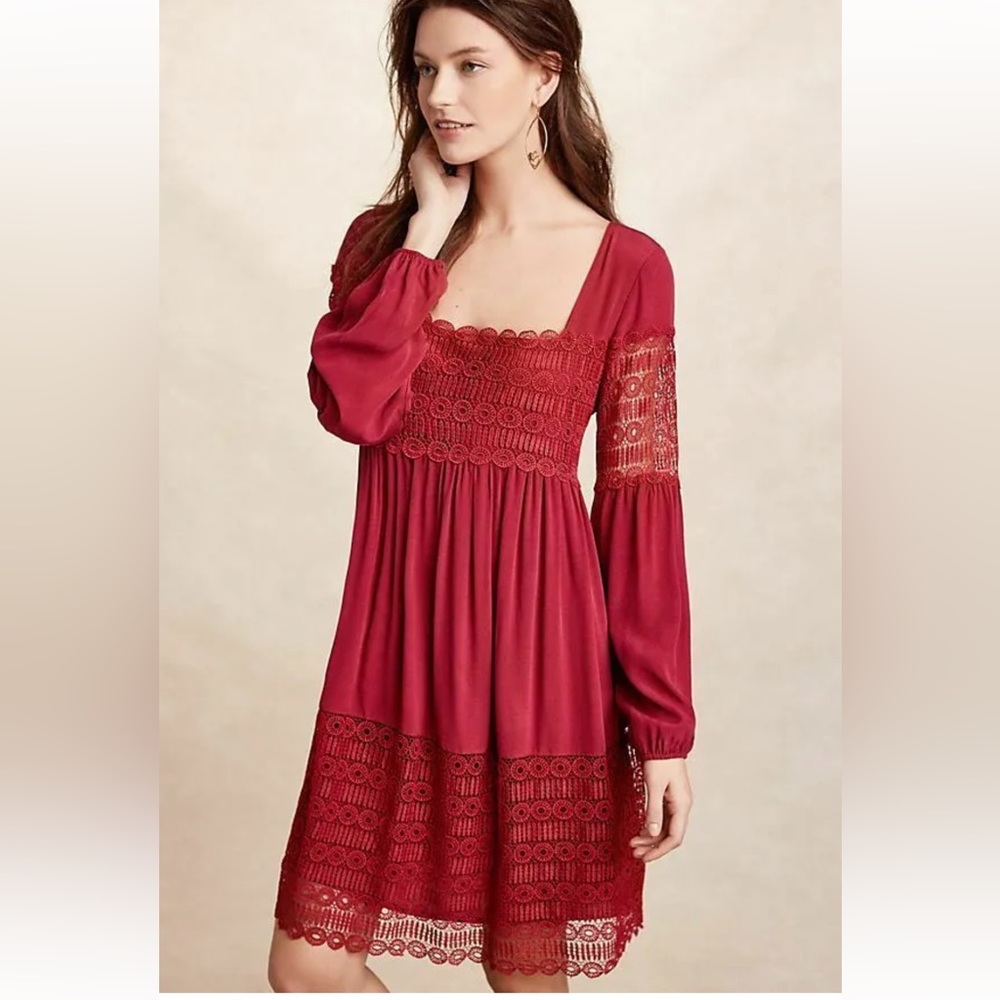 Anthropologie FLOREAT Aveline Lace Dress 4